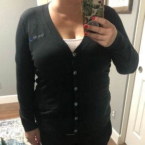 Chase employee attire women’s cardigan Lands End